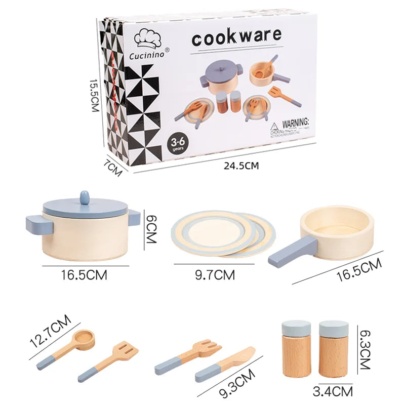 Set Cucina in Legno per Bambini