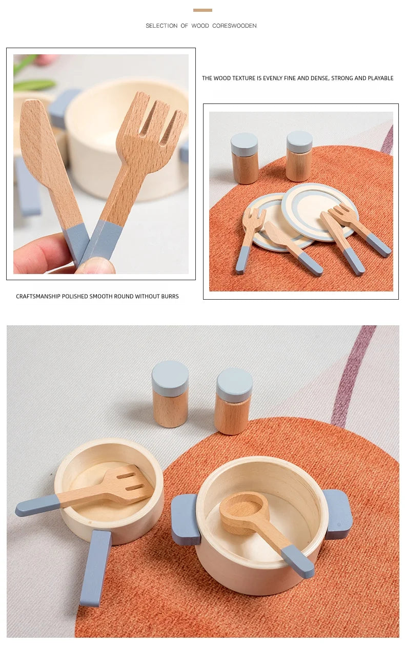 Set Cucina in Legno per Bambini