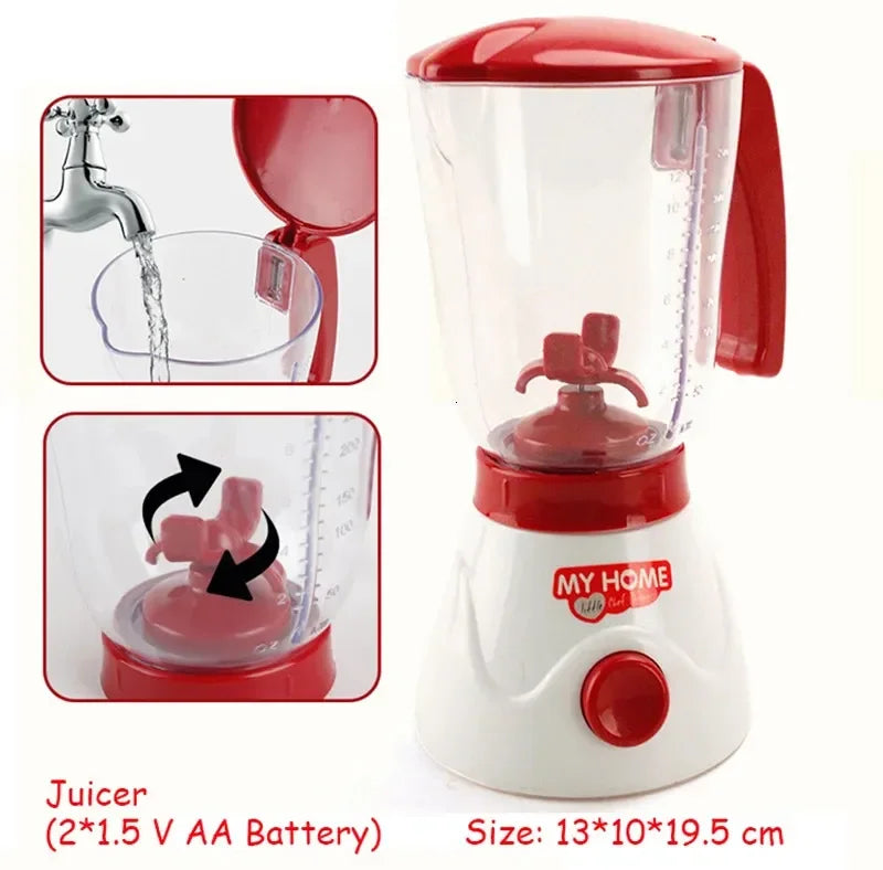 Set Elettrodomestici Giocattolo - Frullatore Caffettiera Mixer Tostapane per Bambini