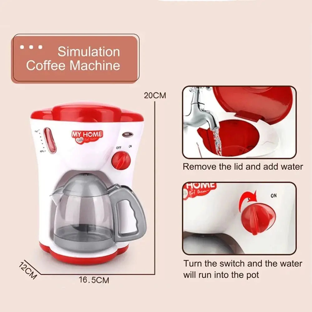 Set Elettrodomestici Giocattolo - Frullatore Caffettiera Mixer Tostapane per Bambini