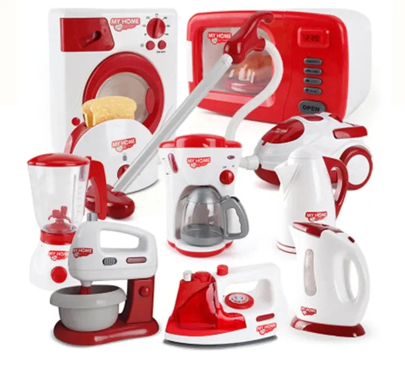Set Elettrodomestici Giocattolo - Frullatore Caffettiera Mixer Tostapane per Bambini