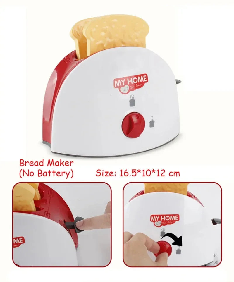 Set Elettrodomestici Giocattolo - Frullatore Caffettiera Mixer Tostapane per Bambini