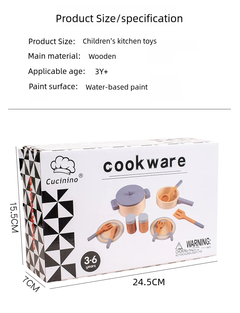 Set Cucina in Legno per Bambini