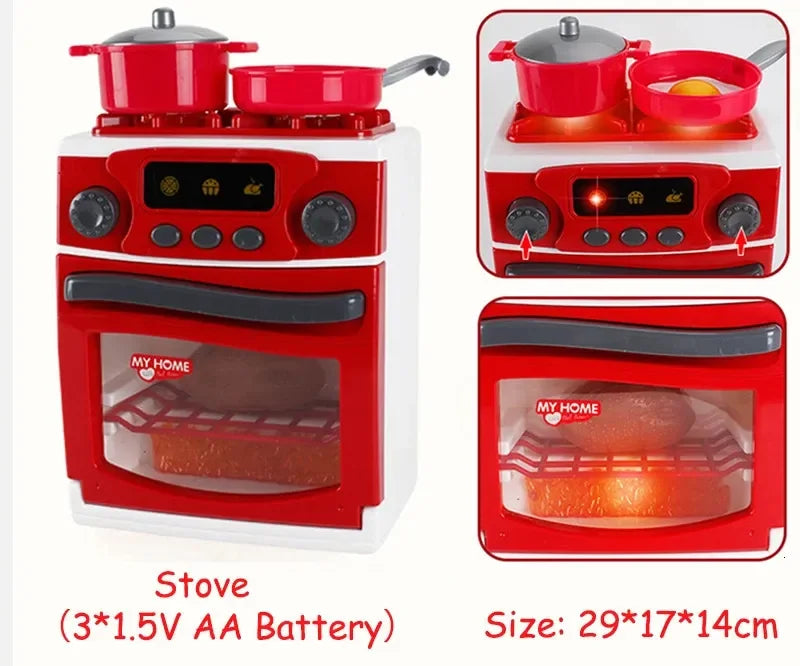 Set Elettrodomestici Giocattolo - Frullatore Caffettiera Mixer Tostapane per Bambini