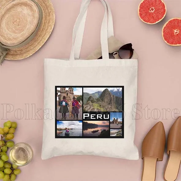 Borsa Canvas Perù