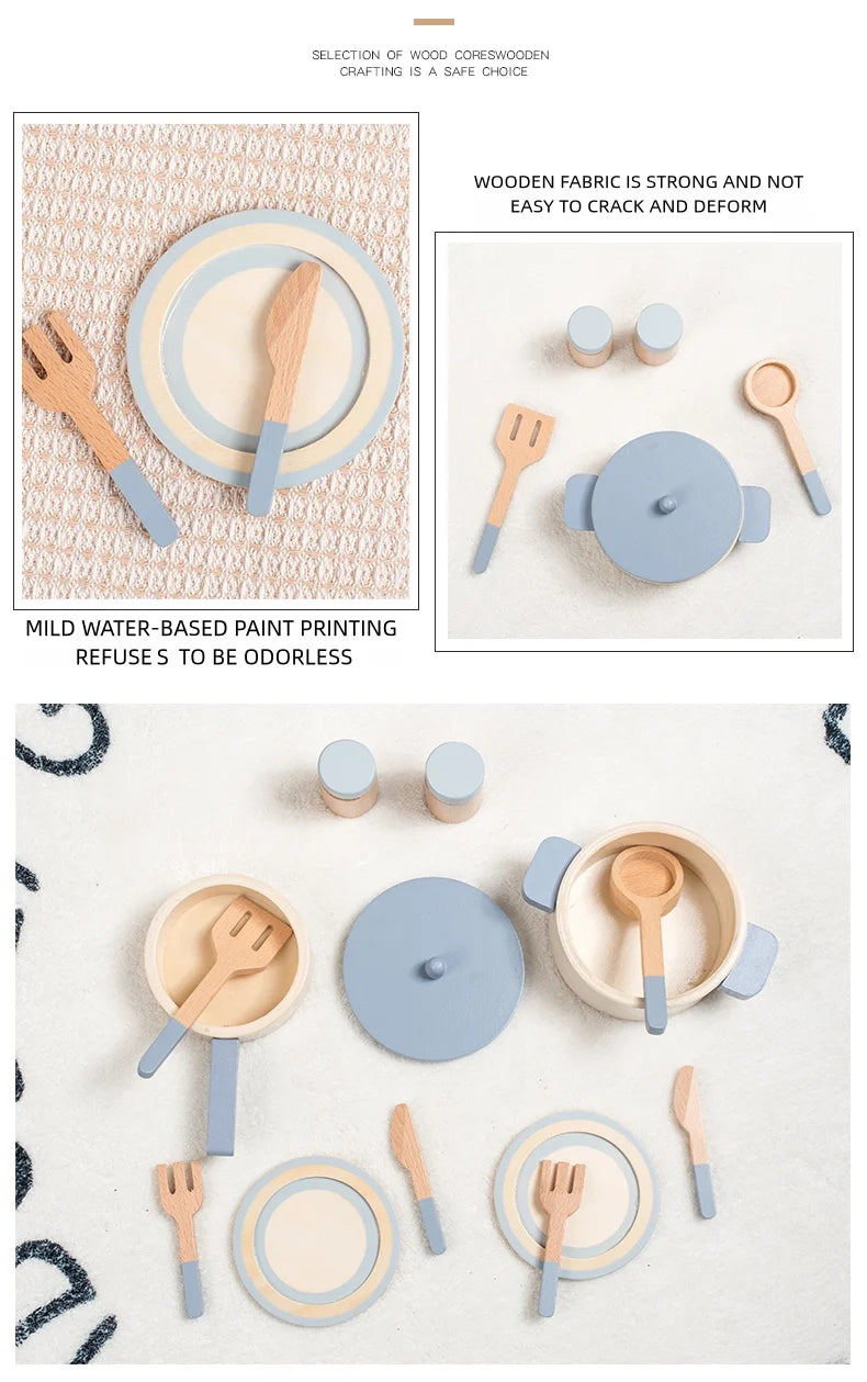 Set Cucina in Legno per Bambini